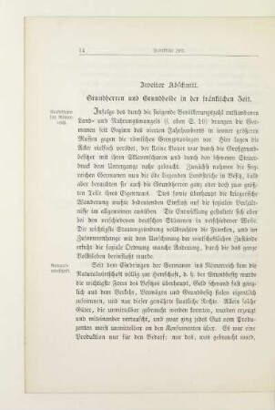 Zweiter Abschnitt. Grundherren und Grundholde in der fränkischen Zeit