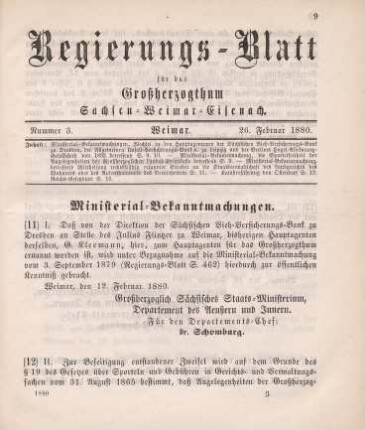 12. Ministerial-Bekanntmachung, die Sportelfreiheit der Angelegenheiten der Großherzoglichen Landes-Kreditkasse betreffend