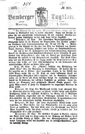 Bamberger Tagblatt. 1877, [4] = Okt. - Dez