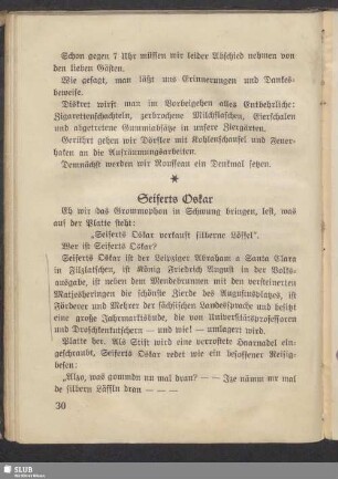 Seiferts Oskar
