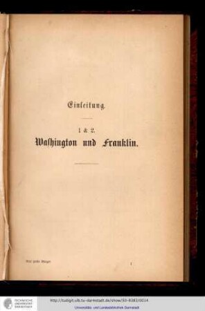 Washington und Franklin