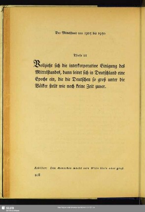 These 21: Der Mittelstand von 1925 bis 1930