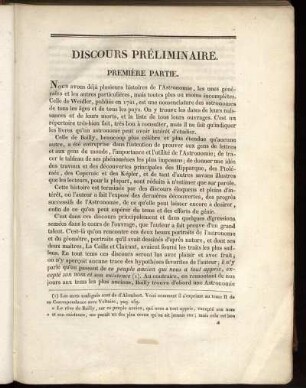 Discours Préliminaire. Première et Seconde Partie.