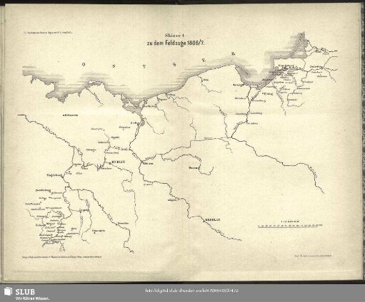 Skizze 4 zu den Feldzuge 1806/7