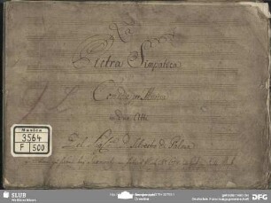 La Pietra simpatica. Excerpts - Mus.3564-F-500
