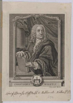 Bildnis des Christianus Wolfius
