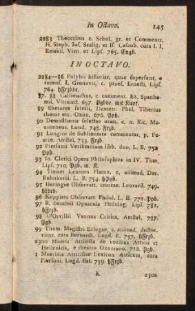 145-171, In Octavo. In Dvodecimo.