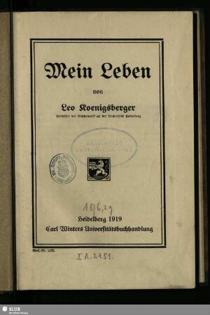 Mein Leben