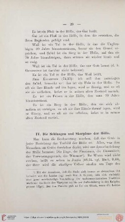 IV. Die Schlangen und Skorpione der Hölle
