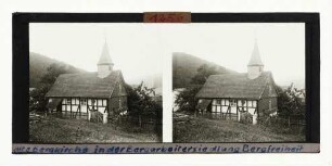 Alte Bergkirche in der Bergarbeitersiedlung Bergfreiheit im Urfftal, südliches Waldeck