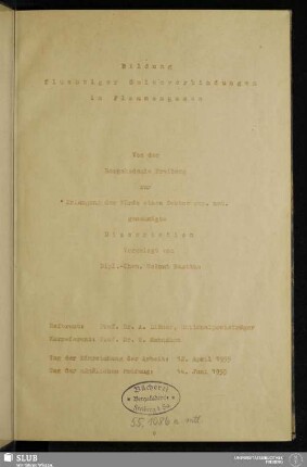 Bildung flüchtiger Selenverbindungen in Flammengasen