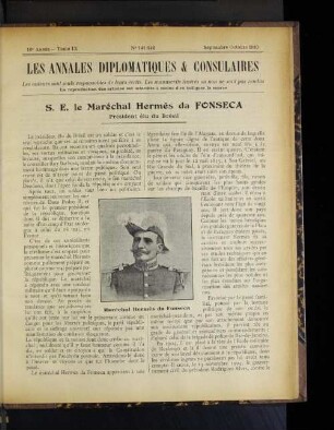 10e Année - Tome IX No 141-142 Septembre Octobre 1910