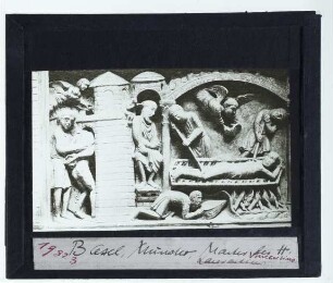 Basel, Münster,Basel, Münster, Vincentiustafel : Detail (oben, rechts)