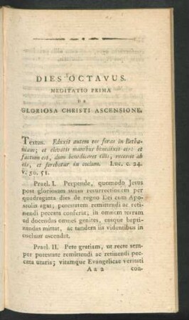 Dies Octavus