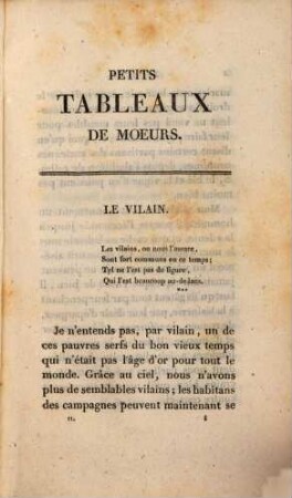 Oeuvres complètes de Ch. Paul de Kock, 34. Petits Tableaux de Moeurs ; t. 2