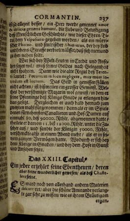 Das XXIII. Capitul.