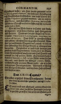 Das XXIII. Capitul.