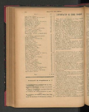 L'Appropriation Du Congo Francais.