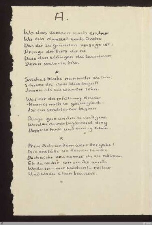 Freu dich an dem wert der gabe : [SW IX: H9]; [SW IX, S. 73/157]