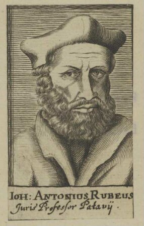Bildnis des Iohannes Antonius Rubeus