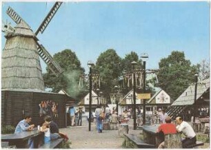 Berlin-Köpenick. Windmühlenattrappe im "Mecklenburger Dorf, Ansichtskarte