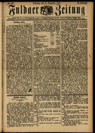 Ausgabe vom Dienstag, den 21. November 1893.