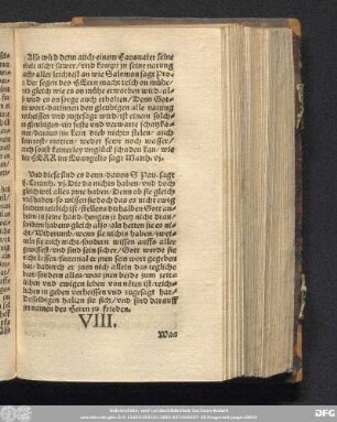 VIII. Was dem Weibe in der hausregierung in sonderheit zustehe etc.