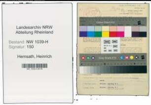 Entnazifizierung Heinrich Hemsath , geb. 24.11.1902 (Beamter)