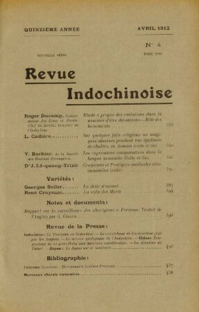 Avril 1912. No. 4