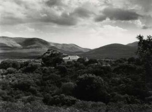 Landschaft mit einsamen Haus bei Barcaggio, am Cap Corse