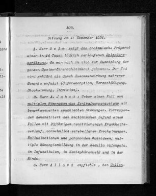 Sitzung am 4. November 1924.