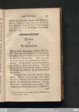 Plato und Aristoteles.