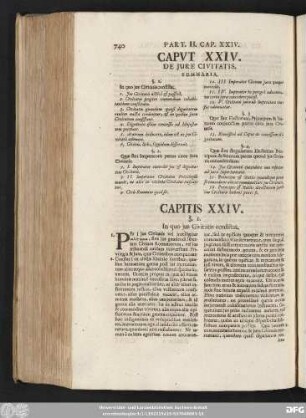 Caput XXIV. De Iure Civitatis.