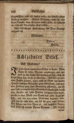 Achtzehnter Brief. - Neunzehnter Brief.