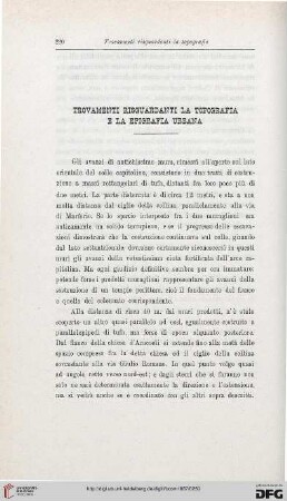 15: Trovamenti risguardanti la topografia e la epigrafia urbana, [17]
