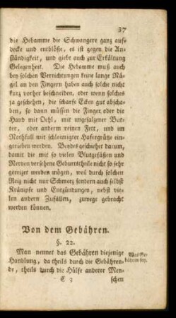Von dem Gebähren.