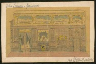 Villa Siemens, Berlin-Wannsee: Wandabwicklung Speisesaal