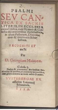 Psalmi seu cantica ex sacris litteris, in ecclesia cantari solita