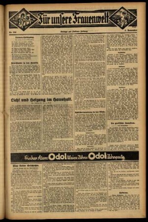 Zweite Ausgabe vom Donnerstag, den 05. November 1931.