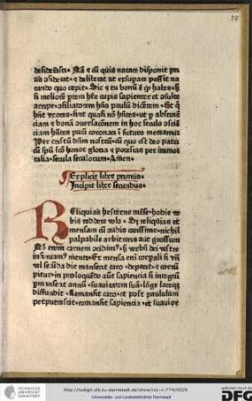 Incipit liber secundus.