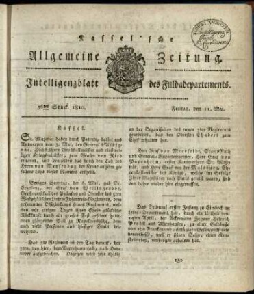 56tes Stueck, Freitag, den 11. Mai 1810