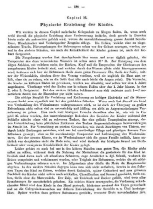Capitel 26. Physische Erziehung der Kinder.