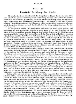 Capitel 26. Physische Erziehung der Kinder.
