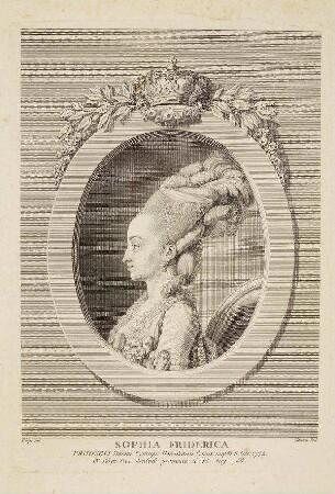 Bildnis von Sophie Friederike Erbprinzessin von Dänemark (1758-1794)