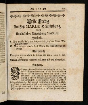 375-387, Erste Predig am Fest Mariae Heimsuchung