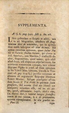 Supplementa Ad Breviorem Notitiam Litteraturae Romanae In Primis Scriptorum Latinorum. 2
