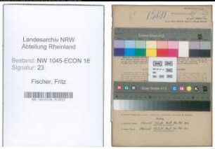 Entnazifizierung Fritz Fischer , geb. 19.04.1903 (Monteur)