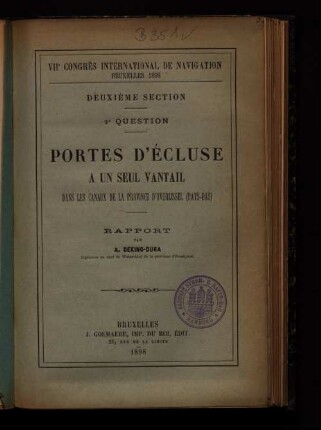 2,2,[5]: Porte d'écluse a un seul vantail dans les canaux de la Province d'Overijssel (pays-Bas) : rapport