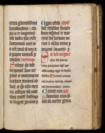 Wochenvotivmesse >de beata uirgine< und >de sancta cruce<