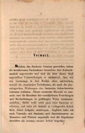 Das Santonin, eine pharmacologische Monographie : (Inaug.-Diss.)